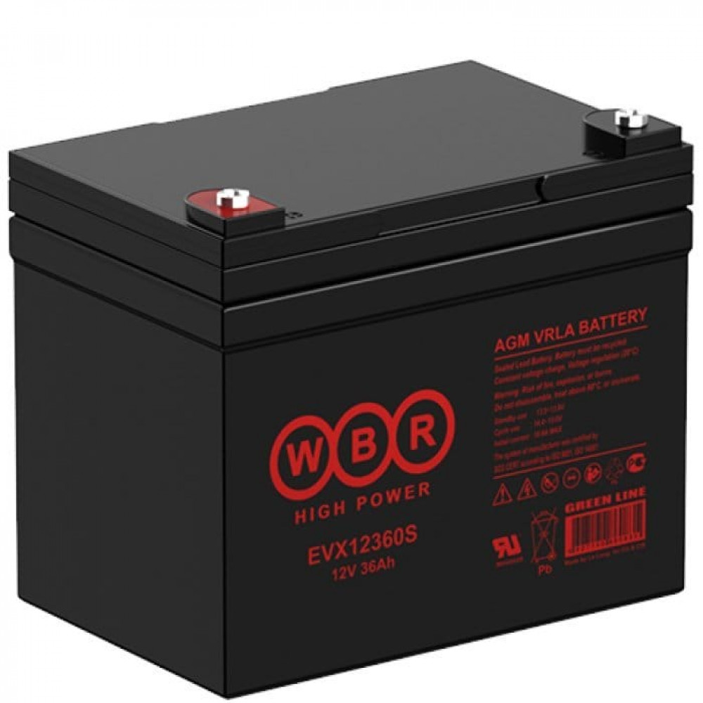 WBR EVX12360S. Аккумулятор герметичный свинцово-кислотный. WBR