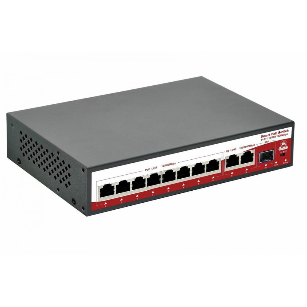 SR-PS0821GBL. Коммутатор с питанием по PoE. SarmatT