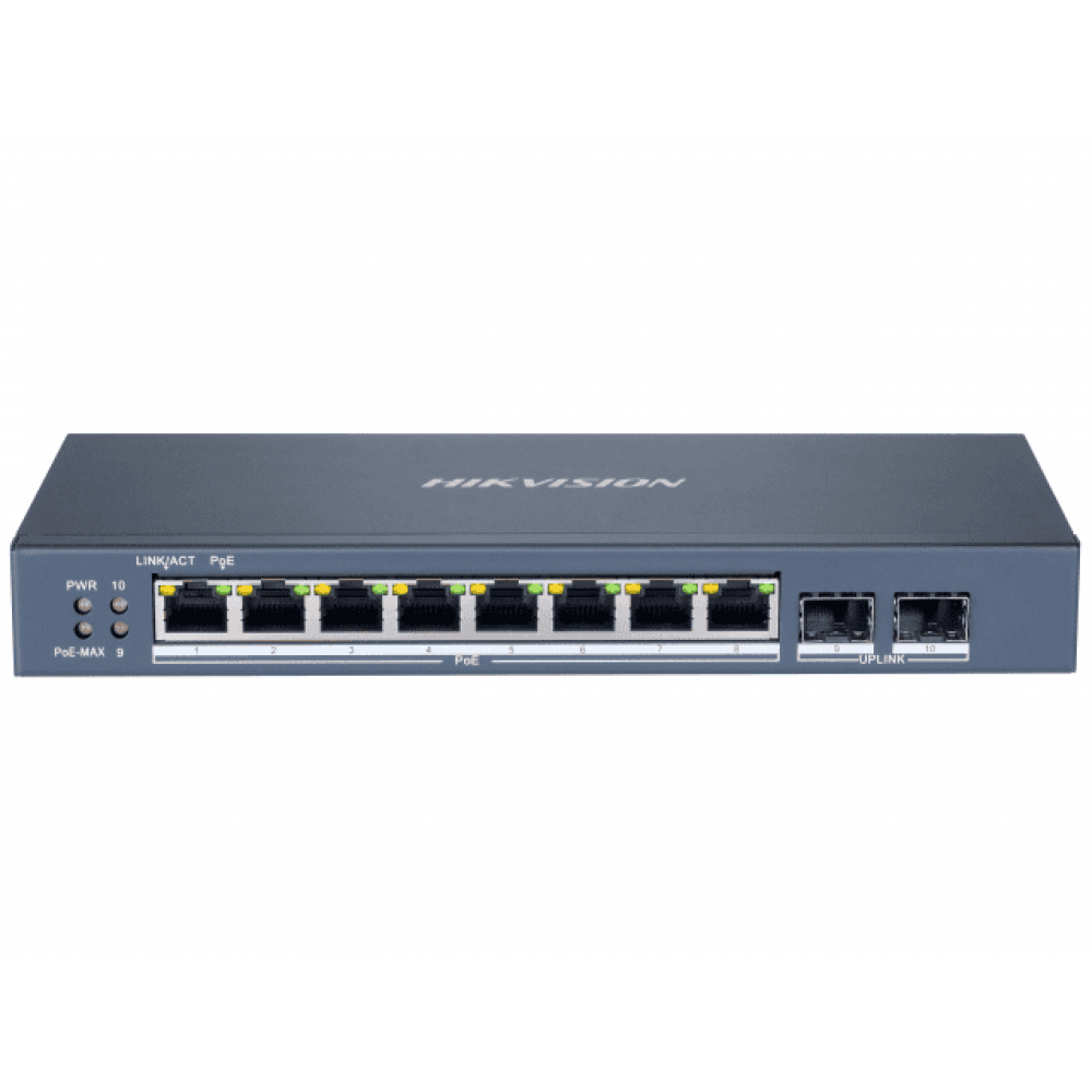 DS-3E1510P-SI. Коммутатор с питанием POE. Hikvision