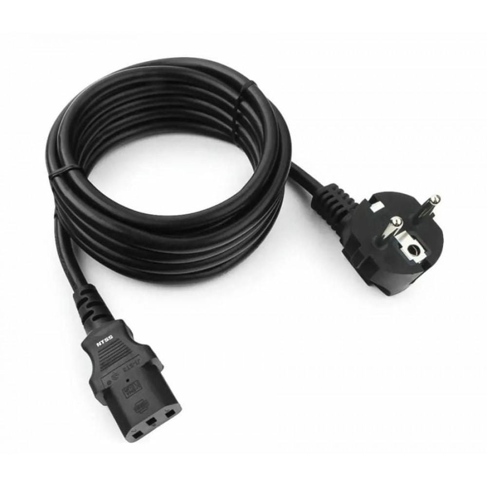NTSS-PC13773 C13-Schuko проводник.:3х1мм2 3м 220В 10А черный. Кабель питания. NTSS
