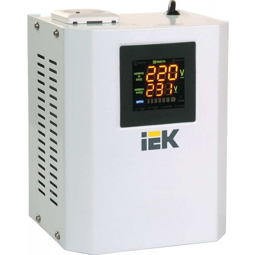 Стабилизатор напряжения настенный BOILER 0,5кВА (IVS24-1-00500). Стабилизатор напряжения. IEK