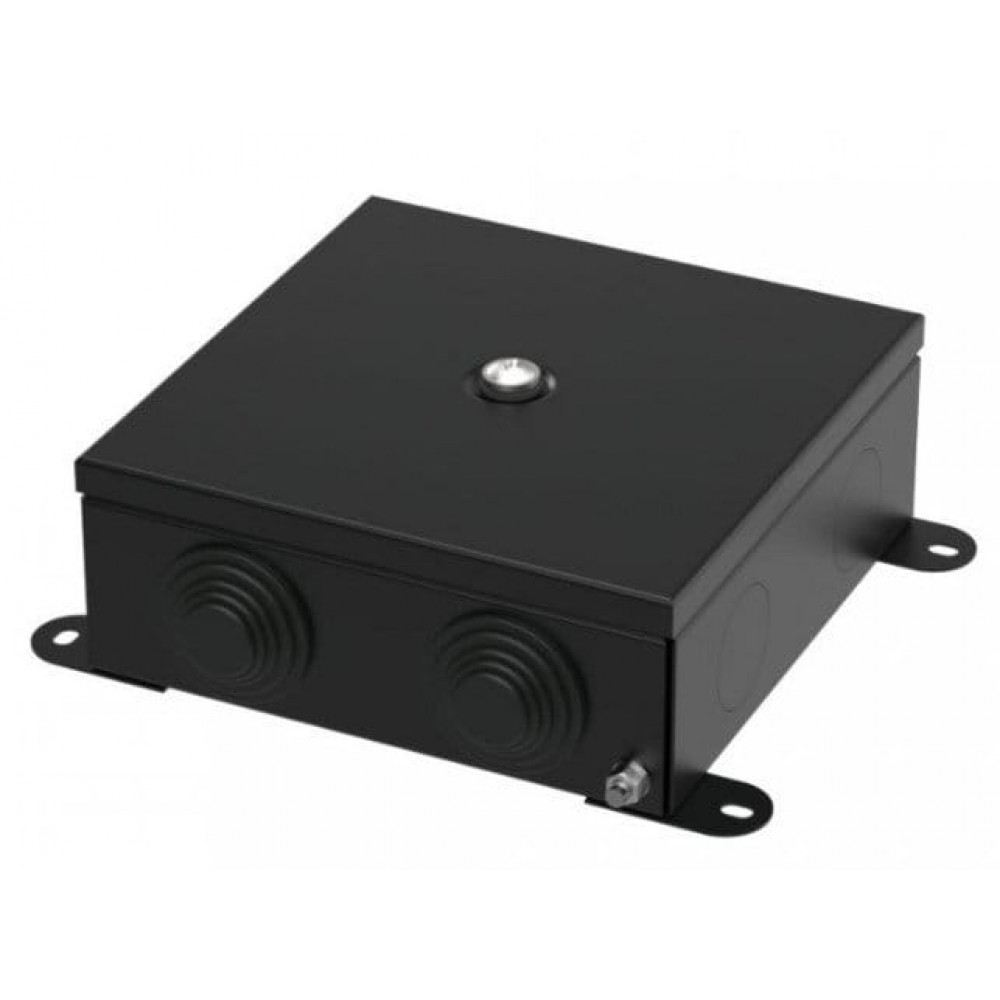 Коробка металлическая черная 150х150х60 (70-0380-9005). Коробка металлическая. Промрукав