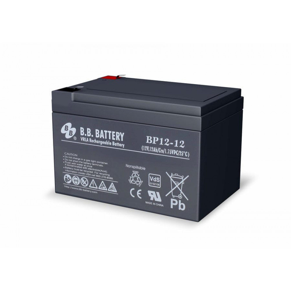 B.B. Battery BP 12-12. Аккумулятор герметичный свинцово-кислотный. B.B. Battery