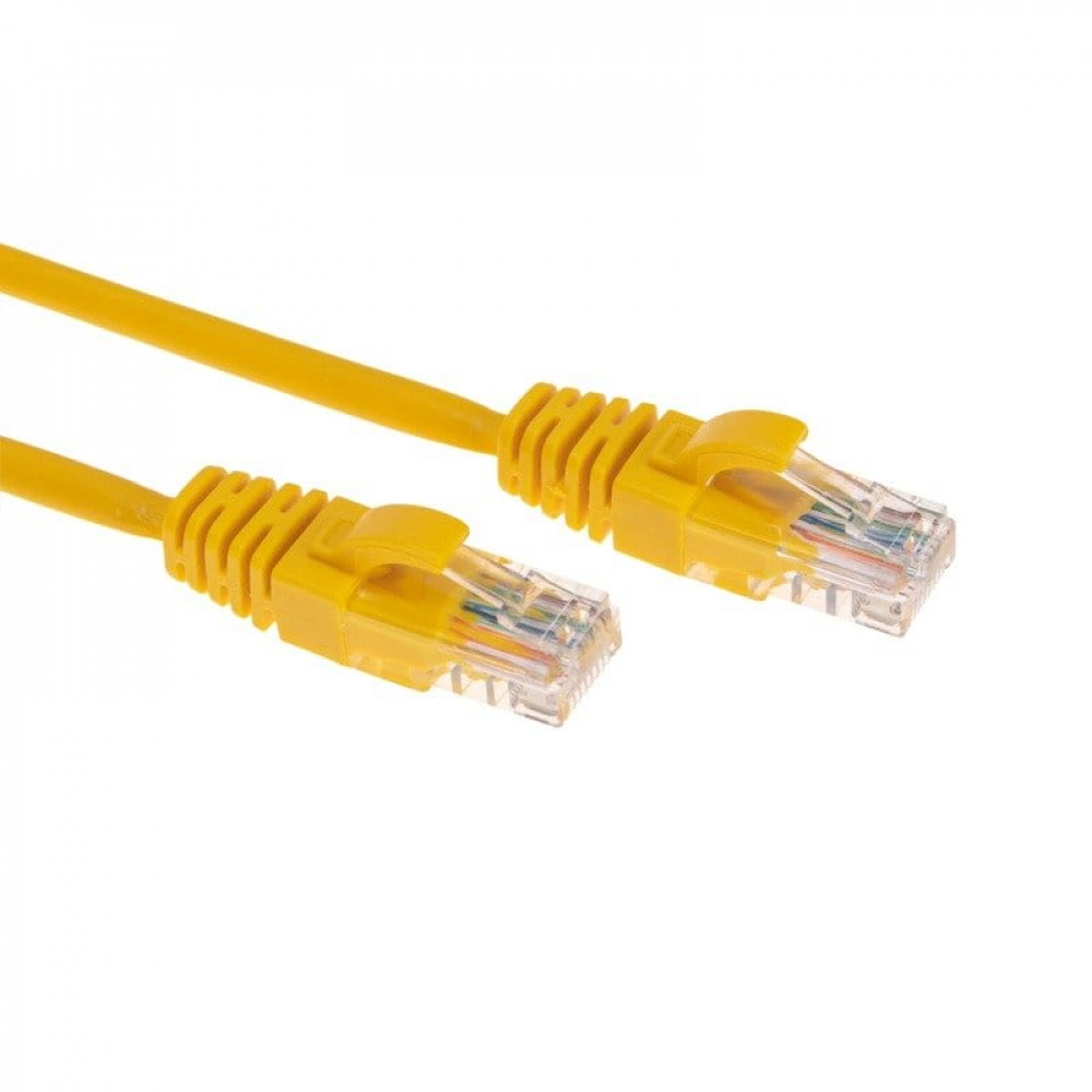 Патч-корд U/UTP, CAT 5e, RJ45-RJ45, 26AWG, LSZH, желтый, 1м  REXANT (02-0105-1). Патч-корд UTP. Rexant