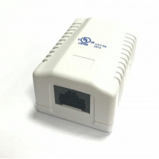 RJ-45-1 (8P8C) CAT5e, 1 выход (LISTED) компьютерная розетка. Розетка компьютерная 1 выход. LISTED