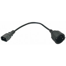 PC-C14D-10CM. Адаптер C14-Schuko. ITK
