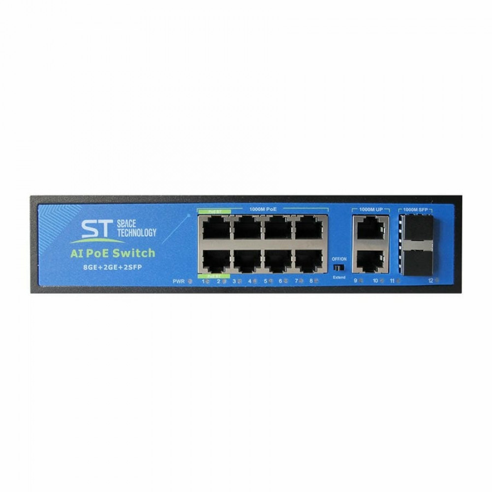 ST-S814POE. Коммутатор с PoE. Space Technology