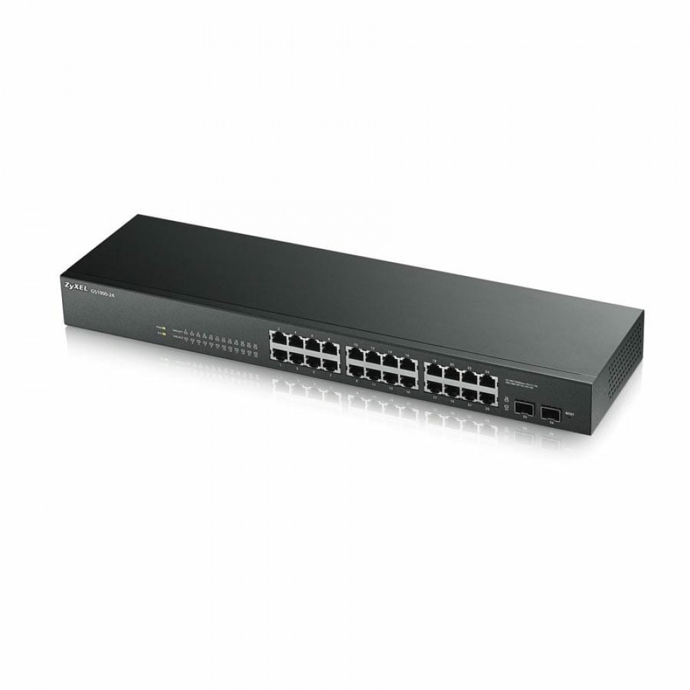 GS1900-24-EU0102F. Коммутатор бесшумный. ZYXEL