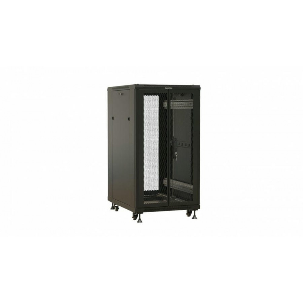 TTBR-2266-DD-RAL9004. Шкаф телекоммуникационный 19 напольный 22U. Hyperline