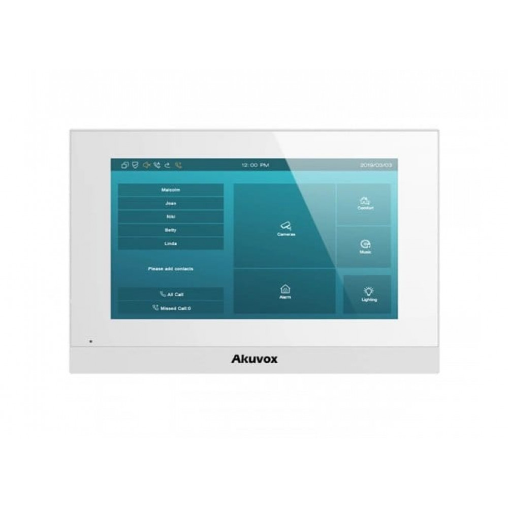 C313S_V2_WH. Монитор IP-видеодомофона. AKUVOX