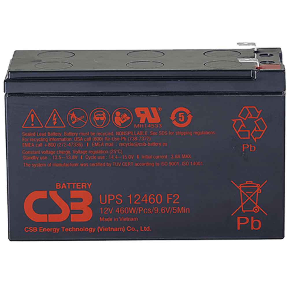 CSB UPS 12460. Аккумулятор герметичный свинцово-кислотный. CSB