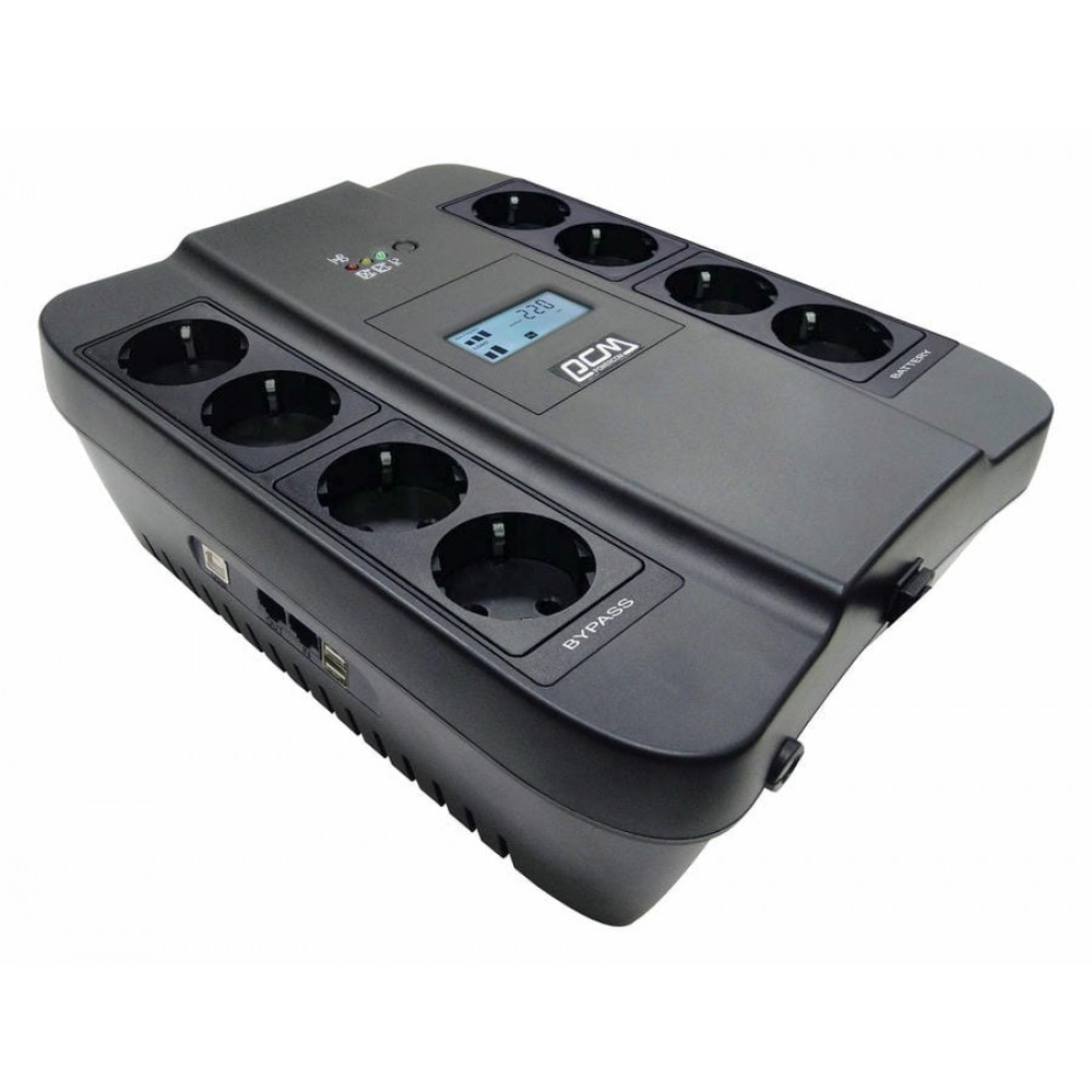 Spider SPD-550U LCD USB 330Вт 550ВА черный. Источник бесперебойного питания. POWERCOM