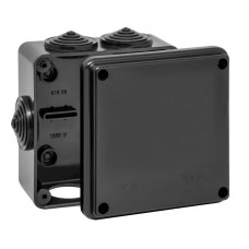 Коробка TYCO ОП 100х100х50мм УХЛ1 IP54 черный (67050Ч). Коробка распределительная. RuVinil Коробка TYCO ОП 100х100х50мм УХЛ1 IP54 черный (67050Ч). Коробка распределительная. RuVinil
