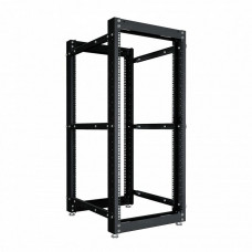 NTSS-2POR24U/600-1000-BL 24U 550ммх1000мм 600кг черный. Стойка двухрамная 24U. NTSS