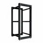 NTSS-2POR24U/600-1000-BL 24U 550ммх1000мм 600кг черный. Стойка двухрамная 24U. NTSS