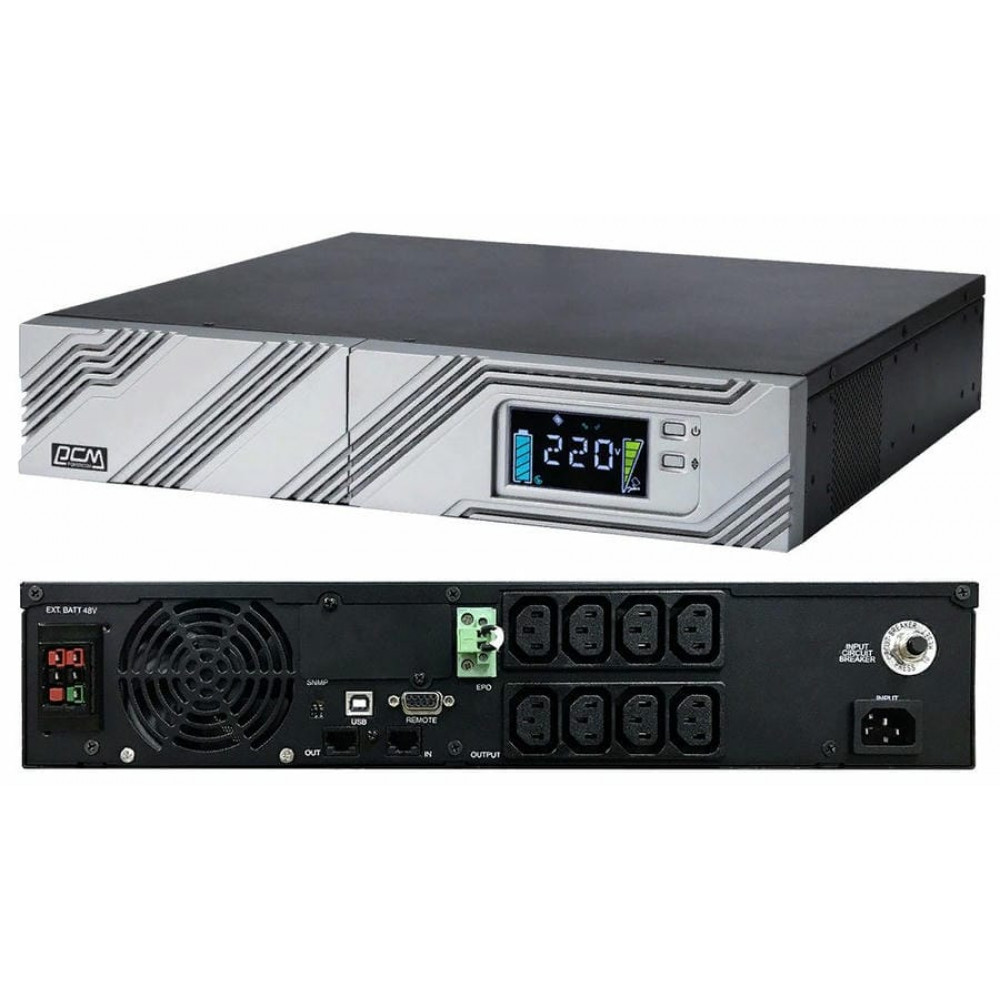 Smart King RT SRT-1500A LCD 1350Вт 1500ВА черный. Источник бесперебойного питания. POWERCOM