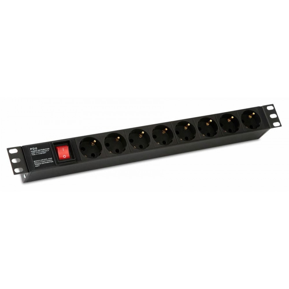 SHE19-6SH-S-IEC. Блок розеток 19. Hyperline