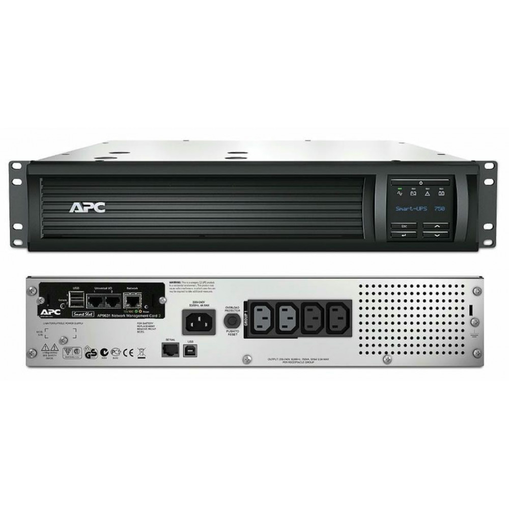 SMT750RMI2UNC APC Smart-UPS 750 ВА. Источник бесперебойного питания. APC