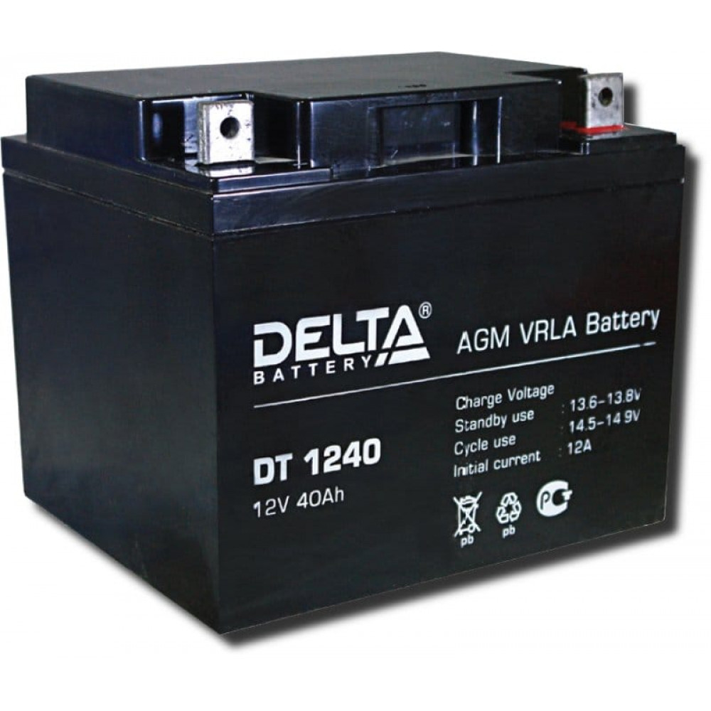 Delta DT 1240. Аккумулятор герметичный свинцово-кислотный. Delta