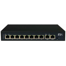 RVi-1NS08F-2T (1G). Коммутатор с питанием по PoE. RVi