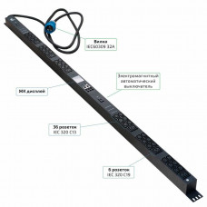 SMART-PDU-32-1P-36C13-6C19-I309-CM (12601c). Блок контроля и распределения питания. CABEUS