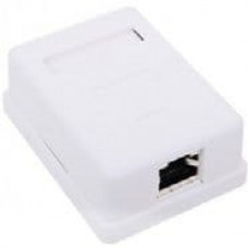 WS-RJ45-8P8C-6-1P-SH (201-039). Розетка компьютерная накладная RJ-45 (8Р8С) кат.6 одинарная экран.. ПожТехКабель