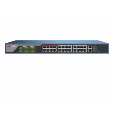 DS-3E0326P-E(B). Коммутатор с питанием POE. Hikvision