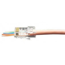 PLEZ-8P8C-U-C6-100 (100 шт). Разъем RJ-45. Hyperline PLEZ-8P8C-U-C6-100 (100 шт). Разъем RJ-45. Hyperline