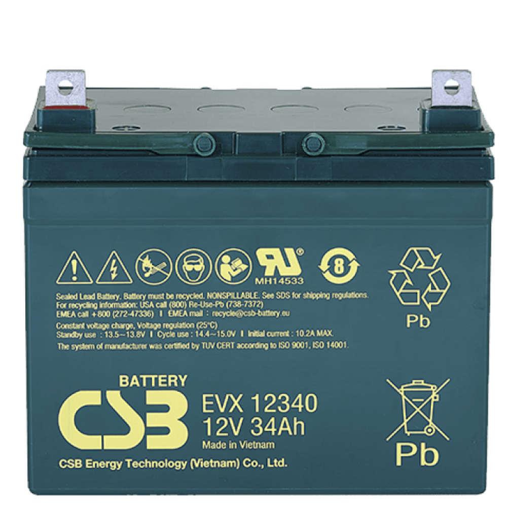 CSB EVX 12340. Аккумулятор герметичный свинцово-кислотный. CSB