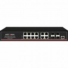PND-M8GP-4G4F(150). Коммутатор управляемый оптический 12 портовый. Polyvision