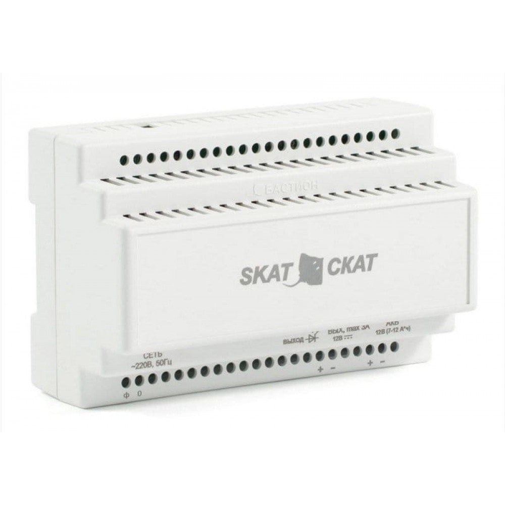 SKAT-12-3,0-DIN (580). Источник вторичного электропитания резервированный. Бастион