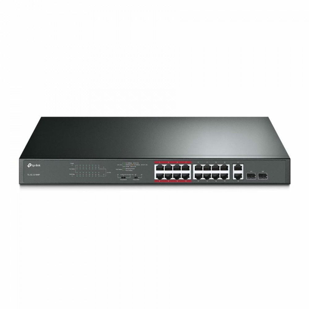 TL-SL1218MP. Коммутатор 16-портовый с PoE. TP-Link