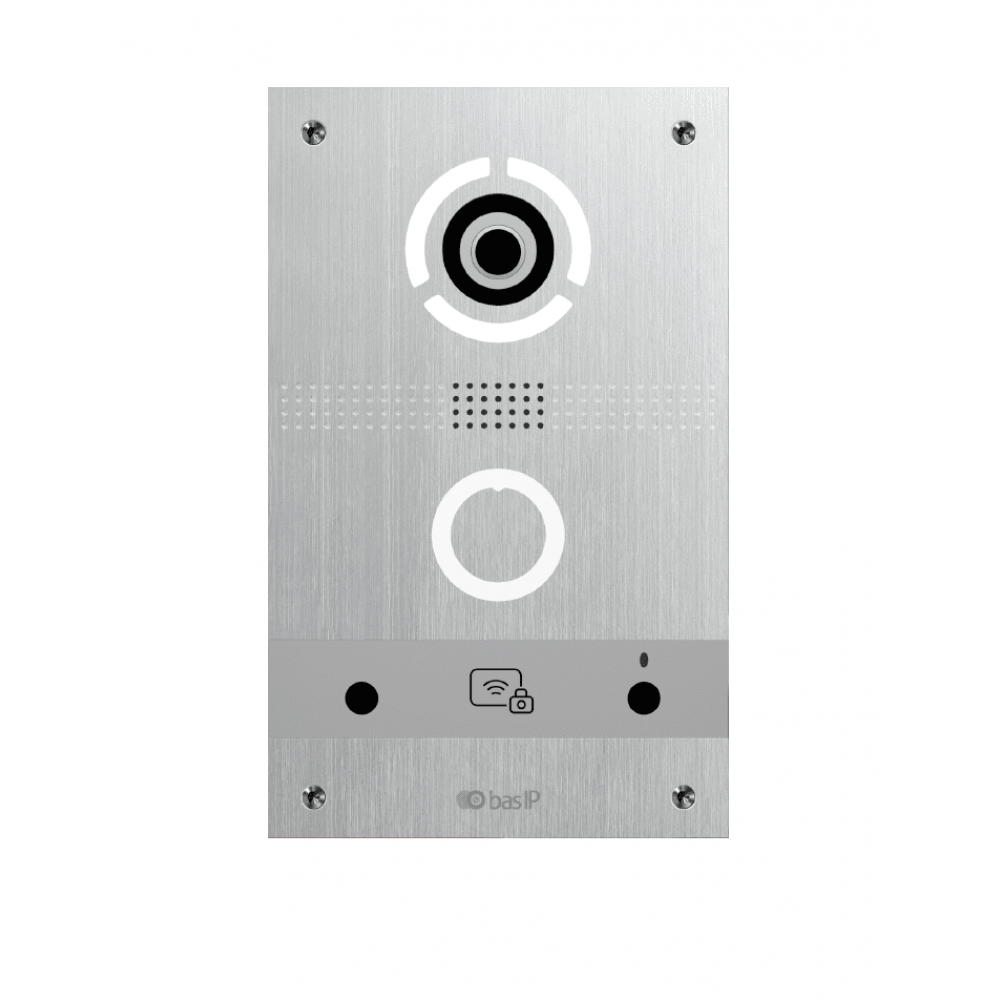 AV-08FBL SILVER. Вызывная панель IP-домофона. BAS-IP