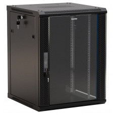 TWB-FC-1266-GP-RAL9004. Шкаф телекоммуникационный 19 настенный 12U. Hyperline