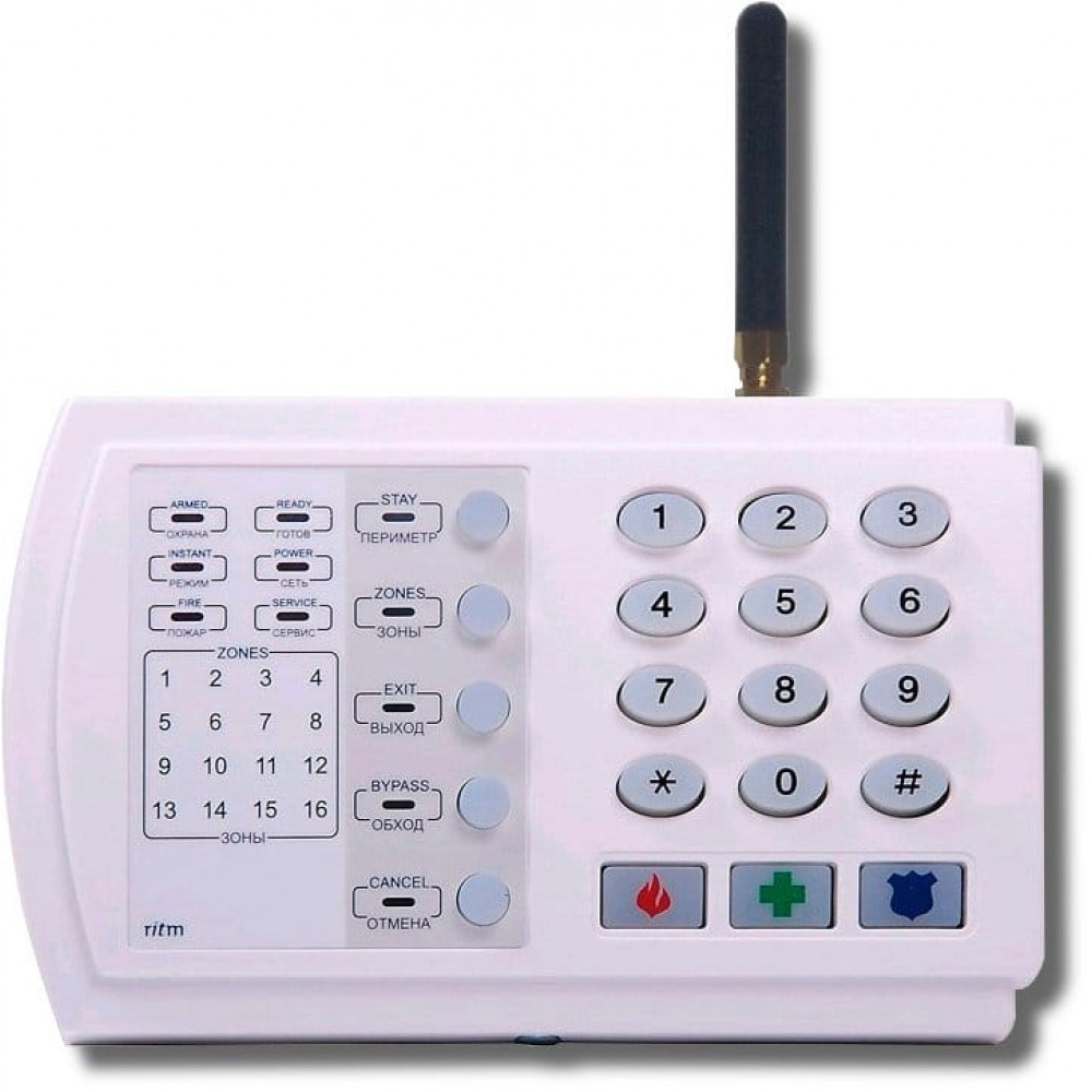 Контакт GSM-9N с внешней антенной (Контакт GSM-9 (версия 2)). Прибор приемно-контрольный с контроллером TM. Ритм