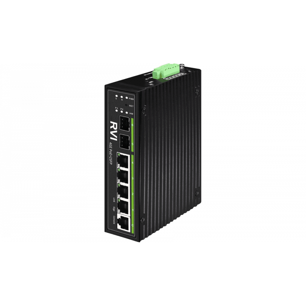 RVi-1NSIM4GP-2S. Коммутатор с питанием по PoE. RVi