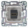 SKANDY Розетка HDMI SK-H01W скрытой установки арктический белый (SK-H10-K01). Розетка HDMI. IEK