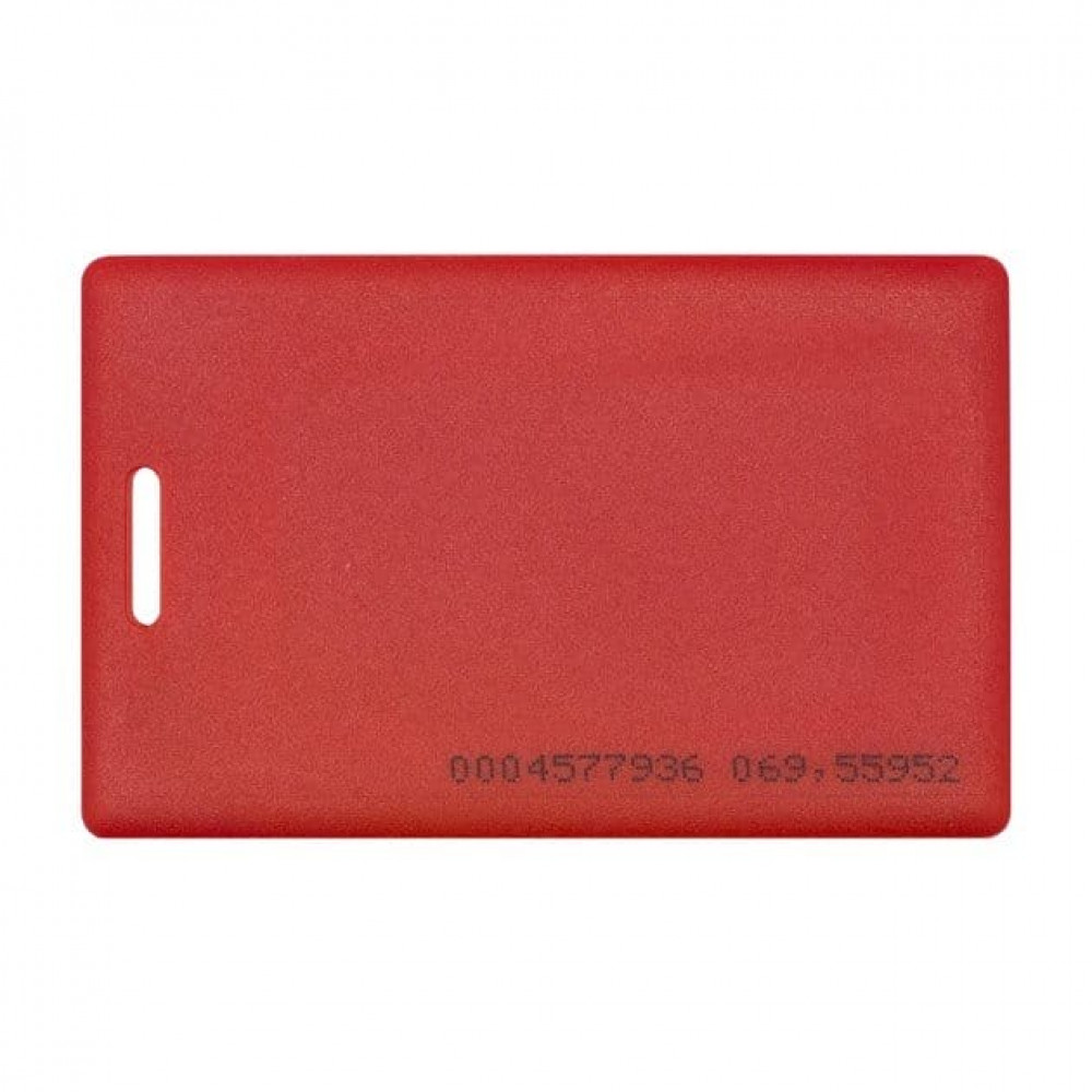 EM-Marine CLAMSHELL RED (толстая) с номером (11741). Карта proximity. US PLAST