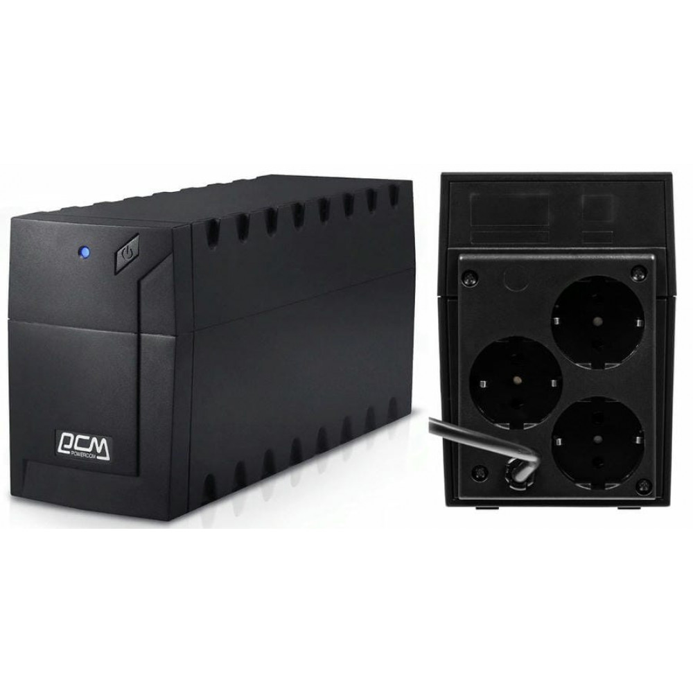 Raptor RPT-1000A EURO 600Вт 1000ВА черный. Источник бесперебойного питания. POWERCOM