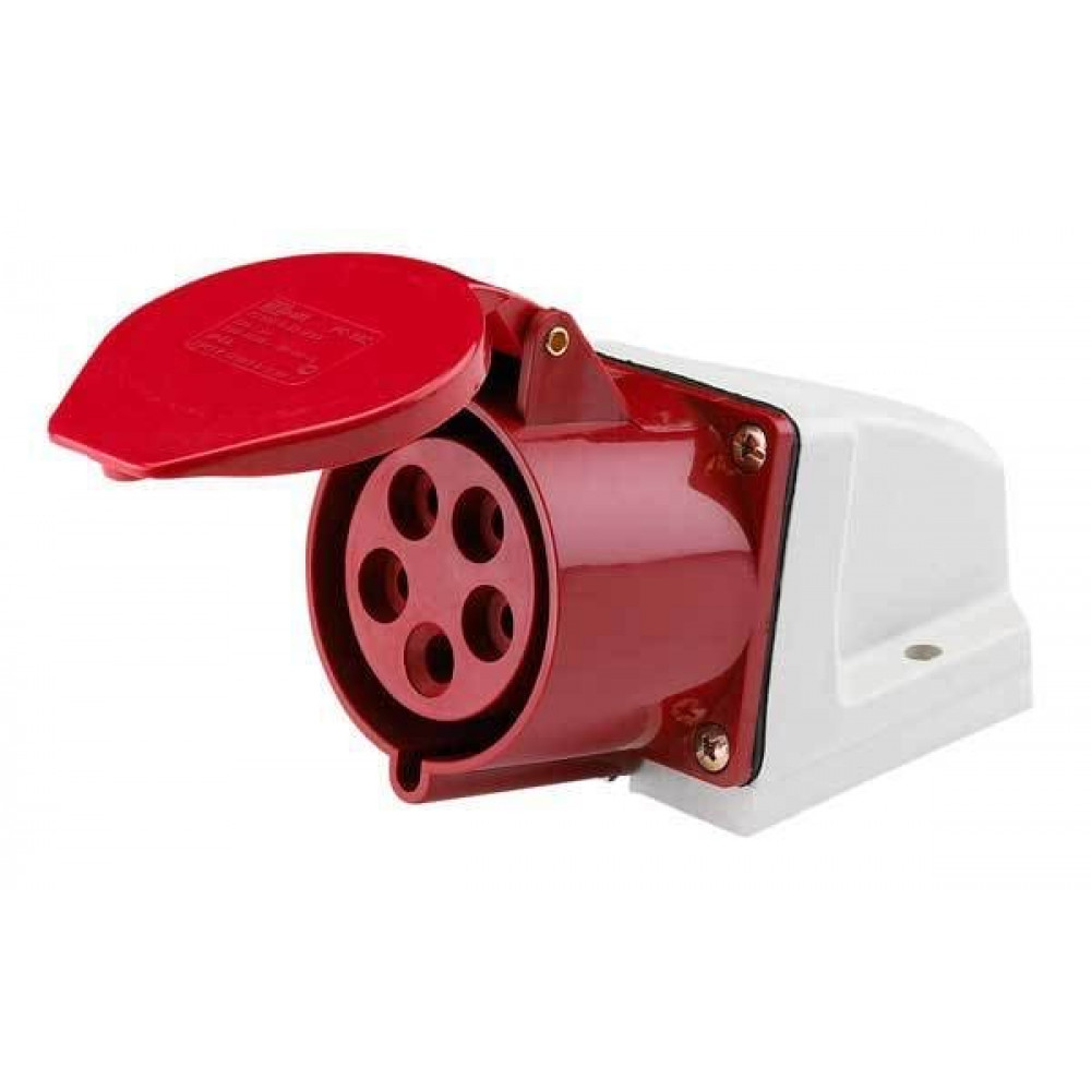 Розетка 125 стационарная 3Р+РЕ+N 32А 380В IP44 (SQ0602-0006). Розетка. TDM ЕLECTRIC