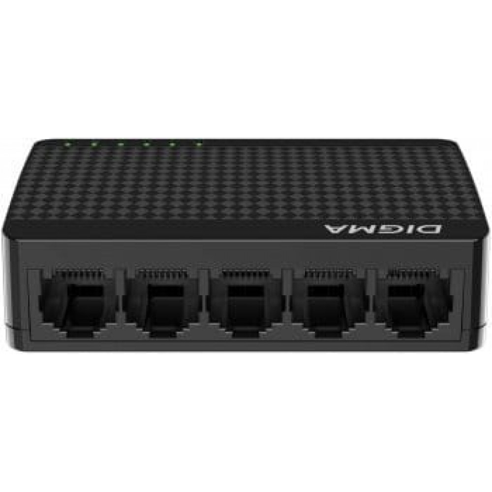 DSW-105GE DSW-105GEV2 (L2) 5х1Гбит/с неуправляемый. Коммутатор неуправляемый. Digma