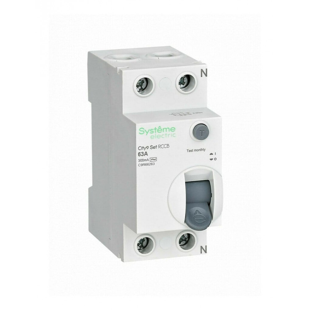 City9 Set 63А 2P 300мА AC 230В (C9R66263). Выключатель дифференциального тока. Systeme Electric