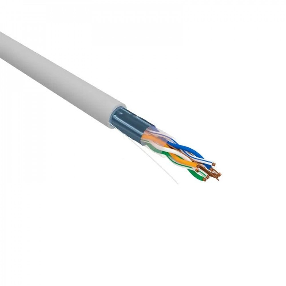 F/UTP, CAT 5e, PVC, 4х2х0,52 мм, 24AWG, INDOOR, SOLID, серый, РФ REXANT (02-0025-R). Кабель «витая пара» (LAN) для структурированных систем связи. Rexant