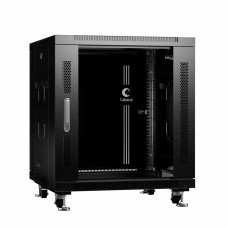 SH-05C-12U60/60-BK (8554c). Шкаф телекоммуникационный 19 напольный 12U. CABEUS