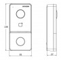 DS-KV6113-PE1(C). Вызывная панель IP-домофона. Hikvision