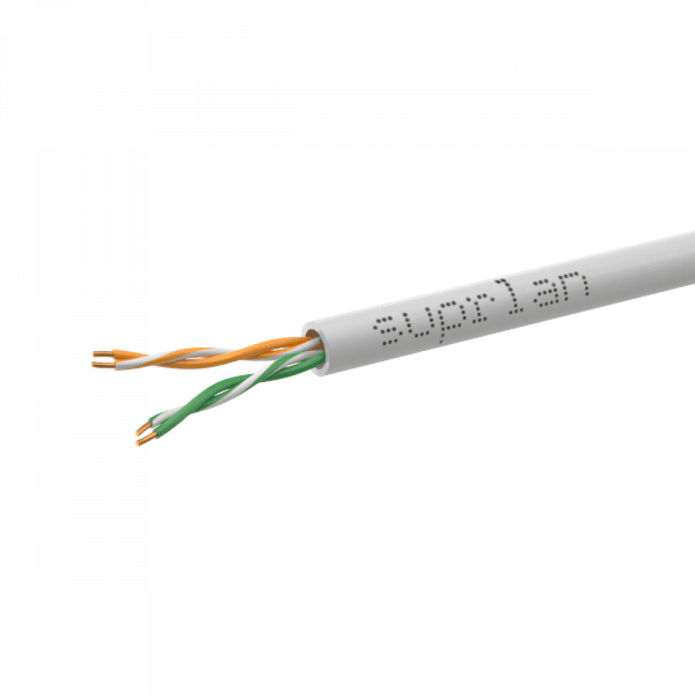 UTP Cat.5e 2x2xAWG24 Cu PVC Indoor Standard (01-0224-2). Кабель «витая пара» (LAN) для структурированных систем связи. SUPRLAN