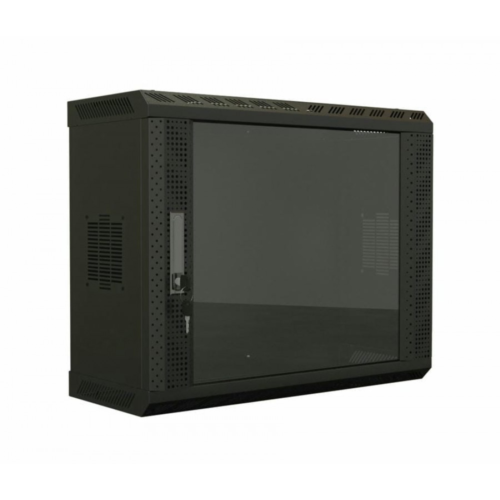 TWS-1525-GP-RAL9004. Шкаф телекоммуникационный 19 настенный 15U. Hyperline