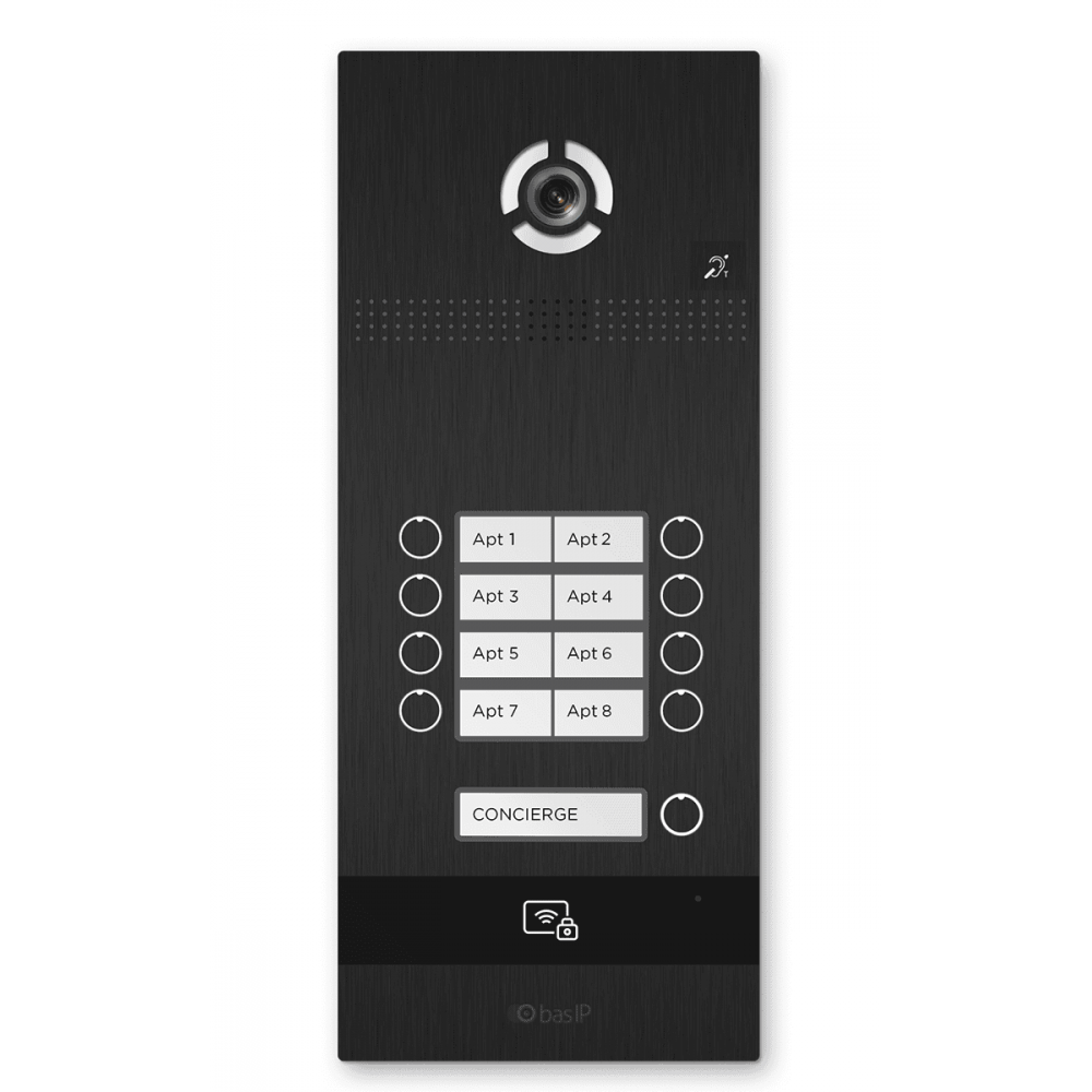 BI-08FBI BLACK. Вызывная панель IP-домофона. BAS-IP