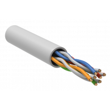 GENERICA U/UTP кат. 5E 24AWG 4 пары LSZH INDOOR белый (BC1-C5E04-128-100-G). Кабель «витая пара» (LAN) для структурированных систем связи. IEK