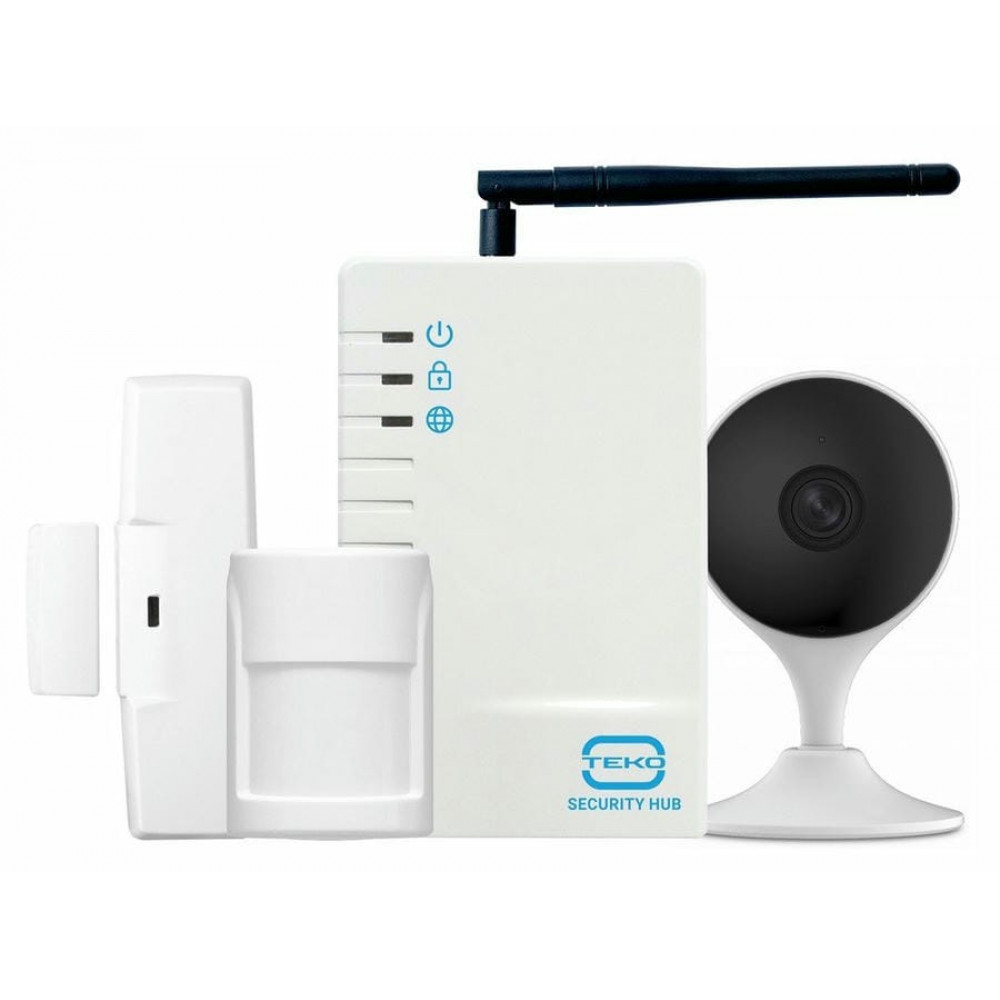 Security Hub (комплект с видеокамерой). Радиоканальный комплект охранной сигнализации с видеокамерой. ТЕКО